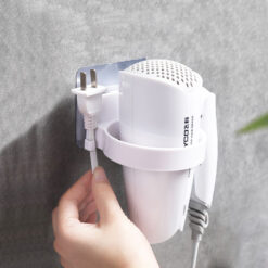 Kệ Dán Tường, Giá Treo Máy Sấy Tóc Dán Tường Tiện Dụng Cho Nhà Tắm, Sử Dụng Miếng Dán Tiên Lợi. TakyShop 4021 8 6 6