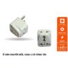 Phích Cắm Chuyển Đổi Điện 2 Chức Năng: Ổ Cắm Chuyển Đổi 3 Chấu Sang 2 Chấu Và Chia 2 Ra Ổ Cắm - TakyShop 8610 1 8610 1